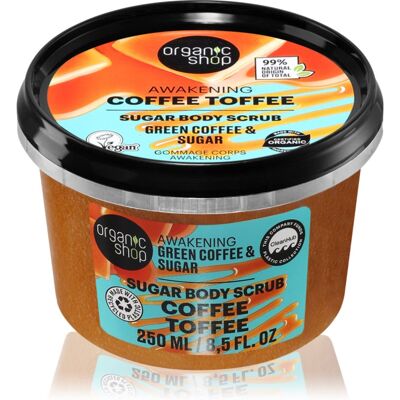 Organic Shop Coffee Toffee Scrub σώματος με τονωτική δράση 250 ml Organic Shop Coffee Toffee Scrub σώματος με τονωτική δράση 250 ml