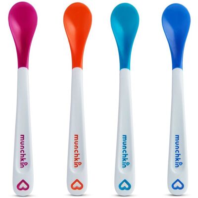 Munchkin White Hot κουταλάκι με αισθητήρα θερμότητας 4 m+ 4 τμχ Munchkin White Hot κουταλάκι με αισθητήρα θερμότητας 4 m+ 4 τμχ