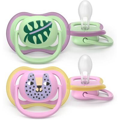 Philips Avent Ultra Air SCF087/13 6-18m πιπίλα Girl 2 τμχ Philips Avent Ultra Air SCF087/13 6-18m πιπίλα Girl 2 τμχ