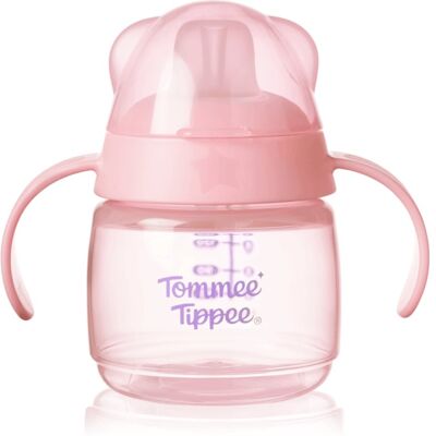 Tommee Tippee Transition Spout Cup κύπελλο χωρίς διαρροές 4m+ Pink 150 ml Tommee Tippee Transition Spout Cup κύπελλο χωρίς διαρροές 4m+ Pink 150 ml