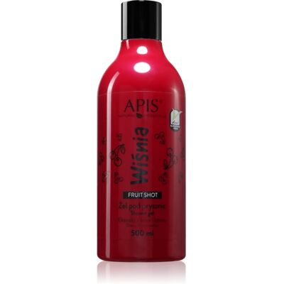 Apis Natural Cosmetics Fruit Shot Cherry τζελ για ντους 500 ml Apis Natural Cosmetics Fruit Shot Cherry τζελ για ντους 500 ml