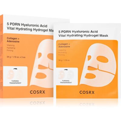 Cosrx 5 PDRN Hyaluronic Acid Vital Hydrating Hydrogel Mask εντατική μάσκα υδρογέλης για λαμπρότητα και λείανση επιδερμίδας 34 γρ Cosrx 5 PDRN Hyaluronic Acid Vital Hydrating Hydrogel Mask εντατική μάσκα υδρογέλης για λαμπρότητα και λείανση επιδερμίδας 34 γρ
