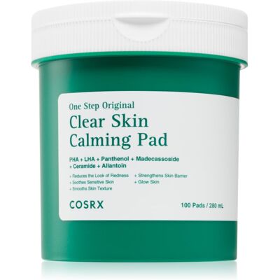 Cosrx One Step Original Clear Skin Calming Pad καταπραϋντικά επιθέματα για έντονη ενυδάτωση επιδερμίδας 100 τμχ Cosrx One Step Original Clear Skin Calming Pad καταπραϋντικά επιθέματα για έντονη ενυδάτωση επιδερμίδας 100 τμχ