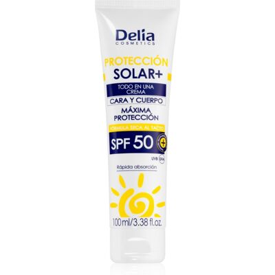 Delia Cosmetics Sun Protect Αντηλιακή κρέμα SPF 50 για πρόσωπο και σώμα Delia Cosmetics Sun Protect Αντηλιακή κρέμα SPF 50 για πρόσωπο και σώμα