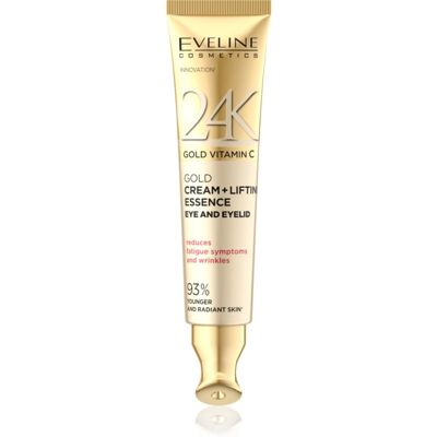 Eveline Cosmetics 24k Gold & Caviar 24K Gold Vitamin C τεντωτική κρέμα για περιοχή των ματιών 15 ml Eveline Cosmetics 24k Gold & Caviar 24K Gold Vitamin C τεντωτική κρέμα για περιοχή των ματιών 15 ml