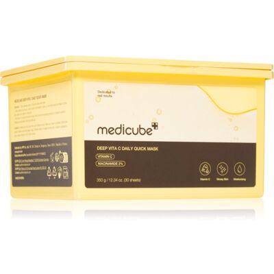 Medicube Deep Vita C Daily Quick Mask υφασμάτινη μάσκα ενυδάτωσης για ενοποίηση τόνου της απόχρωσης δέρματος μεγάλη συσκευασία 30 τμχ Medicube Deep Vita C Daily Quick Mask υφασμάτινη μάσκα ενυδάτωσης για ενοποίηση τόνου της απόχρωσης δέρματος μεγάλη συσκευασία 30 τμχ