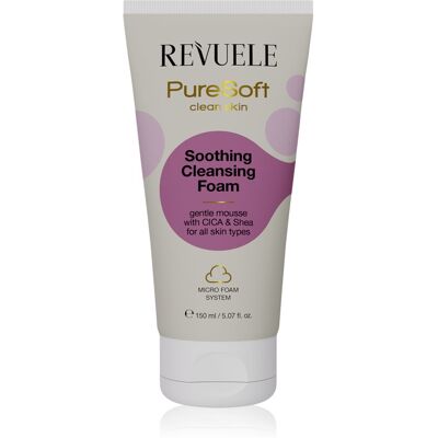 Revuele PureSoft Clean Skin καθαριστικός αφρός προσώπου με καταπραϋντική δράση 150 ml Revuele PureSoft Clean Skin καθαριστικός αφρός προσώπου με καταπραϋντική δράση 150 ml