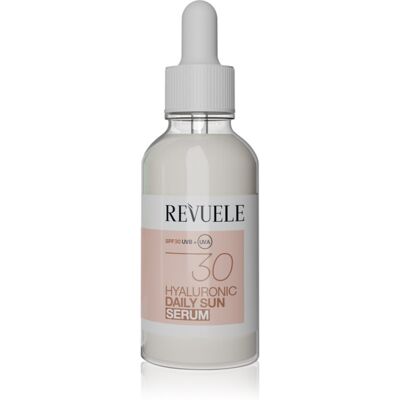 Revuele Daily Sun Hyaluronic Sun Serum SPF 30 προστατευτικός ορός με ενυδατικό αποτέλεσμα SPF 30 30 ml Revuele Daily Sun Hyaluronic Sun Serum SPF 30 προστατευτικός ορός με ενυδατικό αποτέλεσμα SPF 30 30 ml