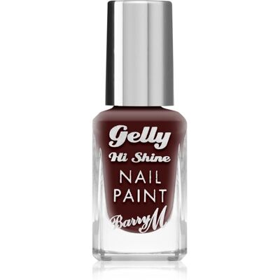 Barry M Gelly Hi Shine βερνίκι νυχιών απόχρωση Black Cherry 10 μλ Barry M Gelly Hi Shine βερνίκι νυχιών απόχρωση Black Cherry 10 μλ