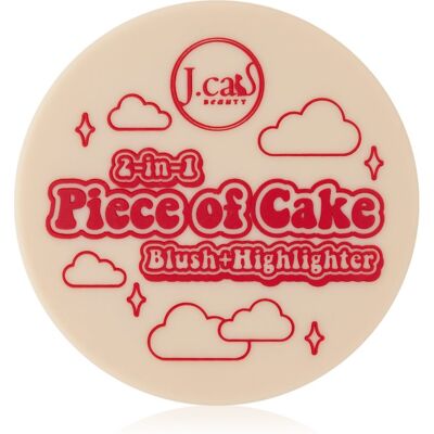 J.Cat Beauty 2 In 1 Piece Of Cake ρουζ για φωτεινότητα απόχρωση Cherry Sweet 12.1 γρ J.Cat Beauty 2 In 1 Piece Of Cake ρουζ για φωτεινότητα απόχρωση Cherry Sweet 12.1 γρ