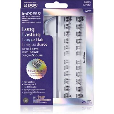 Kiss imPRESS LongLasting αυτοκόλλητες βλεφαρίδες τουφάκια 01 20 τμχ Kiss imPRESS LongLasting αυτοκόλλητες βλεφαρίδες τουφάκια 01 20 τμχ