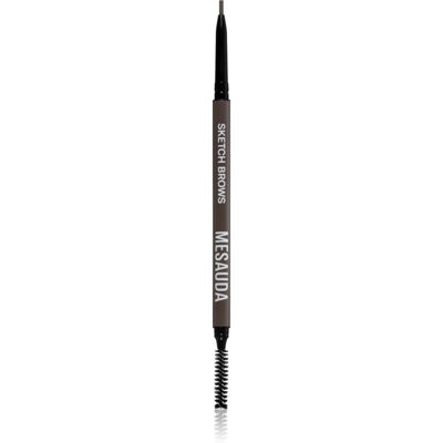 Mesauda Sketch Brows αυτόματο μολύβι για τα φρύδια με βούρτσα απόχρωση 102 Brunette 0.09 γρ Mesauda Sketch Brows αυτόματο μολύβι για τα φρύδια με βούρτσα απόχρωση 102 Brunette 0.09 γρ