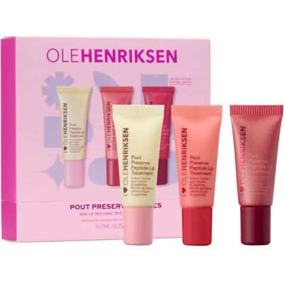 OLEHENRIKSEN Pout Preserve Mini Hydrating Peptide Lip Trio σετ δώρου για τα χείλη OLEHENRIKSEN Pout Preserve Mini Hydrating Peptide Lip Trio σετ δώρου για τα χείλη