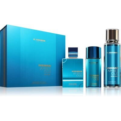 Al Haramain Amber Oud Aqua Dubai σετ δώρου unisex 1 τμχ Al Haramain Amber Oud Aqua Dubai σετ δώρου unisex 1 τμχ