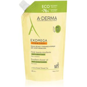 A-Derma Exomega Control Emollient Shower Oil μαλακτικό λάδι για ντους ανταλλακτικό 500 ml A-Derma Exomega Control Emollient Shower Oil μαλακτικό λάδι για ντους ανταλλακτικό 500 ml