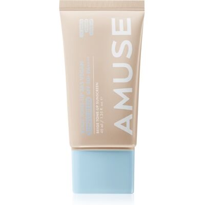 AMUSE Beige Tone-Up 365 Vegan Sunscreen αντηλιακό υγρό με χρώμα για ενοποίηση τόνου της απόχρωσης δέρματος SPF 50+ 40 ml AMUSE Beige Tone-Up 365 Vegan Sunscreen αντηλιακό υγρό με χρώμα για ενοποίηση τόνου της απόχρωσης δέρματος SPF 50+ 40 ml