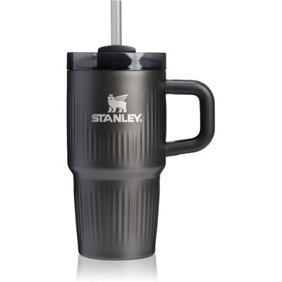 Stanley Quencher H2.O Fluted Tumbler ποτήρι από ανοξείδωτο ατσάλι με καλαμάκι μικρό Black PVD 1 τμχ Stanley Quencher H2.O Fluted Tumbler ποτήρι από ανοξείδωτο ατσάλι με καλαμάκι μικρό Black PVD 1 τμχ