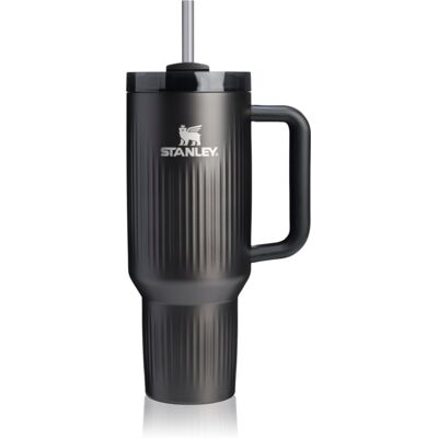 Stanley Quencher H2.O Fluted Tumbler ποτήρι από ανοξείδωτο ατσάλι με καλαμάκι μεγάλο Black PVD 1 τμχ Stanley Quencher H2.O Fluted Tumbler ποτήρι από ανοξείδωτο ατσάλι με καλαμάκι μεγάλο Black PVD 1 τμχ