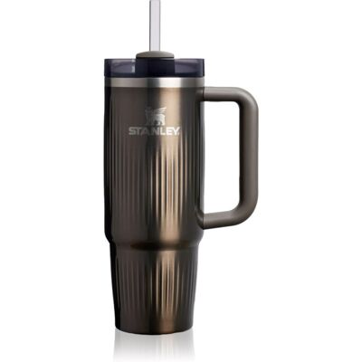 Stanley Quencher H2.O Fluted Tumbler ποτήρι από ανοξείδωτο ατσάλι με καλαμάκι μεγάλο gunmetal shine 1 τμχ Stanley Quencher H2.O Fluted Tumbler ποτήρι από ανοξείδωτο ατσάλι με καλαμάκι μεγάλο gunmetal shine 1 τμχ