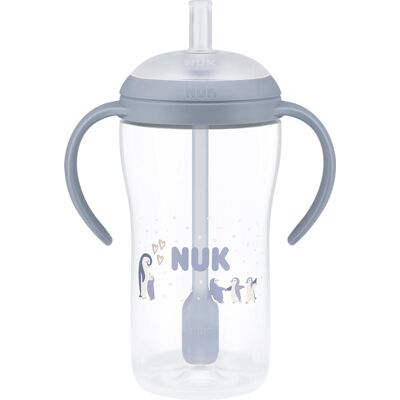 NUK Perfect Match Penguin μπουκάλι με καλαμάκι 8m+ 1 τμχ NUK Perfect Match Penguin μπουκάλι με καλαμάκι 8m+ 1 τμχ