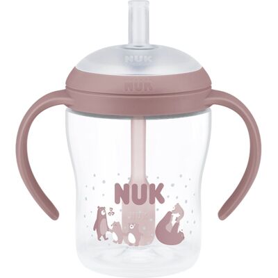 NUK Perfect Match Bear μπουκάλι με καλαμάκι 8m+ 1 τμχ NUK Perfect Match Bear μπουκάλι με καλαμάκι 8m+ 1 τμχ