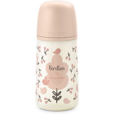 Suavinex Birdies Anticolic Baby Bottle μπιμπερό Pink 270 ml Suavinex Birdies Anticolic Baby Bottle μπιμπερό Pink 270 ml