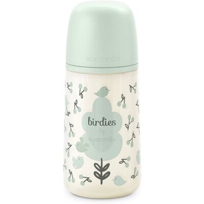Suavinex Birdies Anticolic Baby Bottle μπιμπερό Green 270 ml Suavinex Birdies Anticolic Baby Bottle μπιμπερό Green 270 ml