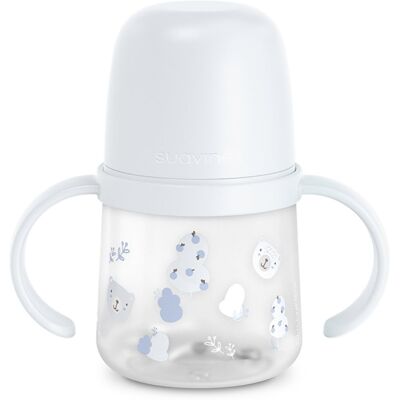 Suavinex Wild & Free Bottle With Soft Spout μπουκάλι με λαβές Blue 150 ml Suavinex Wild & Free Bottle With Soft Spout μπουκάλι με λαβές Blue 150 ml