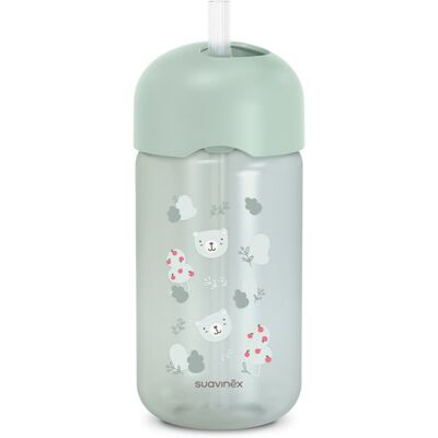 Suavinex Wild & Free Bottle μπουκάλι με καλαμάκι Green 18m+ 340 ml Suavinex Wild & Free Bottle μπουκάλι με καλαμάκι Green 18m+ 340 ml