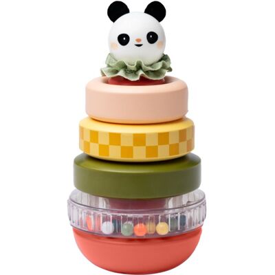 Taf Toys Pyramida Panda πύργος στοίβαξης 9m+ 1 τμχ Taf Toys Pyramida Panda πύργος στοίβαξης 9m+ 1 τμχ