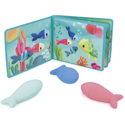 Janod Bath Book Party under the sea εικονογραφημένο βιβλίο στη μπανιέρα 10m+ 1 τμχ Janod Bath Book Party under the sea εικονογραφημένο βιβλίο στη μπανιέρα 10m+ 1 τμχ
