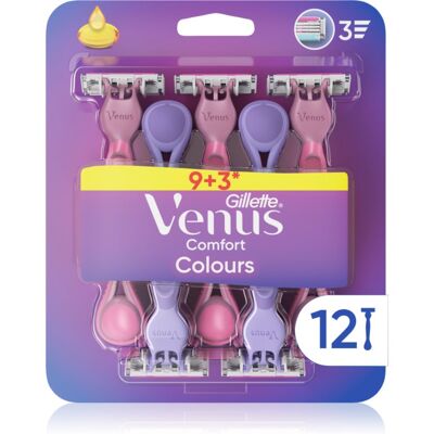 Gillette Venus Comfort Colours μιας χρήσεως ξυραφάκια 12 τμχ Gillette Venus Comfort Colours μιας χρήσεως ξυραφάκια 12 τμχ