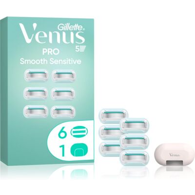 Gillette Venus PRO Smooth Sensitive ανταλλακτικές λεπίδες + προστατευτικό κάλυμμα 6 τμχ Gillette Venus PRO Smooth Sensitive ανταλλακτικές λεπίδες + προστατευτικό κάλυμμα 6 τμχ