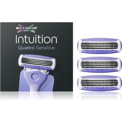 Wilkinson Sword Intuition Quattro Sensitive ανταλλακτική κεφαλή 3 τμχ Wilkinson Sword Intuition Quattro Sensitive ανταλλακτική κεφαλή 3 τμχ