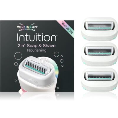 Wilkinson Sword Intuition 2in1 Soap & Shave Nourishing ανταλλακτικές λεπίδες 3 τμχ Wilkinson Sword Intuition 2in1 Soap & Shave Nourishing ανταλλακτικές λεπίδες 3 τμχ