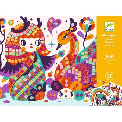 Djeco Kokeshi Μωσαϊκά - Δημιουργικό Σετ Μωσαϊκών για Παιδιά Djeco Kokeshi Μωσαϊκά - Δημιουργικό Σετ Μωσαϊκών για Παιδιά