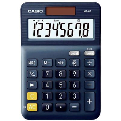 Casio Αριθμομηχανή Ms-8e 8 Ψηφίων Μαύρο Casio Αριθμομηχανή Ms-8e 8 Ψηφίων Μαύρο