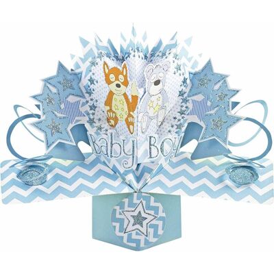 Ευχετηρια Καρτα Suki 19420 3d Pop Up New Baby Boy Ευχετηρια Καρτα Suki 19420 3d Pop Up New Baby Boy