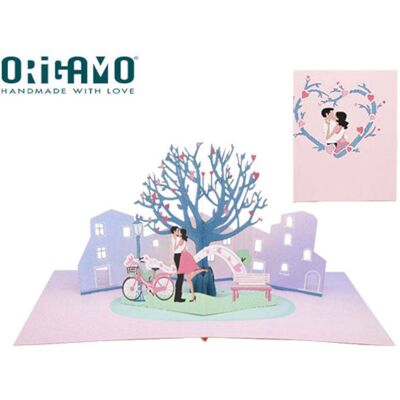 Origamo - Ανάδυομενη φιλι στο Δέντρο - Kirigami 18,5x14 cm Origamo - Ανάδυομενη φιλι στο Δέντρο - Kirigami 18,5x14 cm