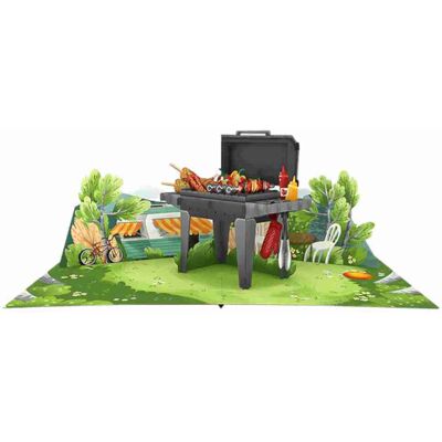 Origamo Ευχετήρια Κάρτα Αναδυόμενη Ο Βασιλιάς Του Grill 18.5x14cm Kirigami Origamo Ευχετήρια Κάρτα Αναδυόμενη Ο Βασιλιάς Του Grill 18.5x14cm Kirigami