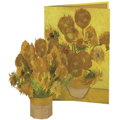 Origamo Ευχετήρια Κάρτα Αναδυόμενη Ηλιοτρόπια Van Gogh Mini Flora 19.5x14.2cm Origamo Ευχετήρια Κάρτα Αναδυόμενη Ηλιοτρόπια Van Gogh Mini Flora 19.5x14.2cm