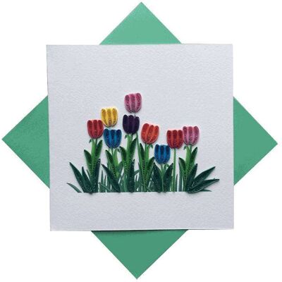 Origamo Ευχετήρια Κάρτα Quilling Λουλούδια 18.5x14cm Filigrana Qp024 Origamo Ευχετήρια Κάρτα Quilling Λουλούδια 18.5x14cm Filigrana Qp024