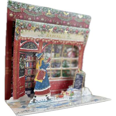 Pictura Xmas 3d Αναδυόμενη Κάρτα Ψώνια Στο Βιβλιοπωλείο Pi22522 Pictura Xmas 3d Αναδυόμενη Κάρτα Ψώνια Στο Βιβλιοπωλείο Pi22522