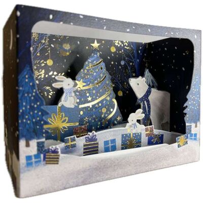 Pictura Xmas 3d Αναδυόμενη Κάρτα Κουτί Στολισμός Δέντρου Την Νύχτα Pi23353 Pictura Xmas 3d Αναδυόμενη Κάρτα Κουτί Στολισμός Δέντρου Την Νύχτα Pi23353