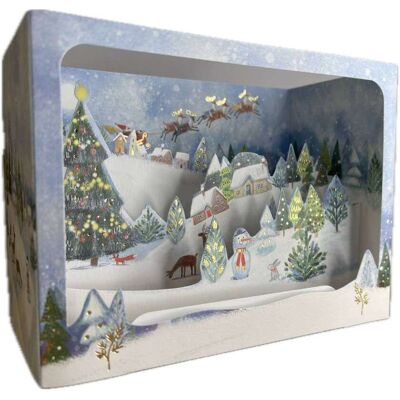 Pictura Xmas 3d Αναδυόμενη Κάρτα Κουτί Έλατο Στο Xιονισμένο Χωριό Pi23354 Pictura Xmas 3d Αναδυόμενη Κάρτα Κουτί Έλατο Στο Xιονισμένο Χωριό Pi23354