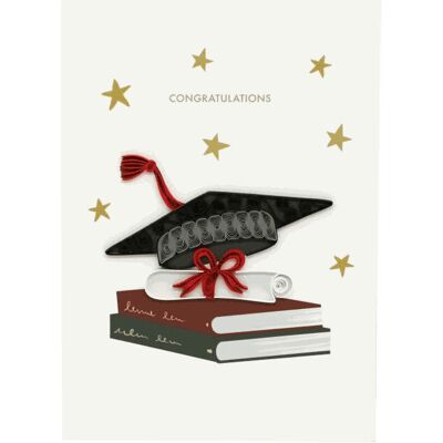 Origamo Κάρτα Ευχετήρια Quilling Congratulations Αποφοίτηση 18.5x14 Cm Filigrana Qp051 Origamo Κάρτα Ευχετήρια Quilling Congratulations Αποφοίτηση 18.5x14 Cm Filigrana Qp051