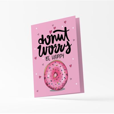 Typotrust Κάρτα Ευχών "Donut Worry" Origami Typotrust Κάρτα Ευχών "Donut Worry" Origami