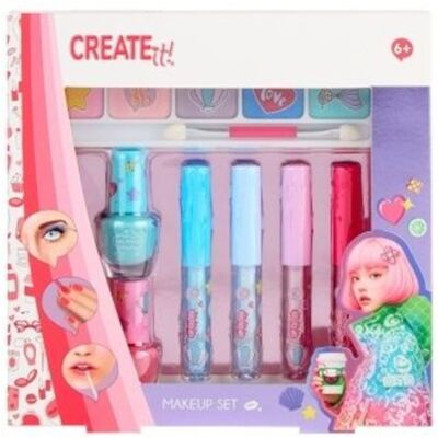 Παιδικό Σετ Μακιγιάζ Με Σκιές Lip Gloss & Μανό 7 Τμχ Create It! 884141v2 Παιδικό Σετ Μακιγιάζ Με Σκιές Lip Gloss & Μανό 7 Τμχ Create It! 884141v2