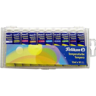 719130 Τέμπερες Pelikan Χρωματιστές 12ml 10τεμ 719130 Τέμπερες Pelikan Χρωματιστές 12ml 10τεμ