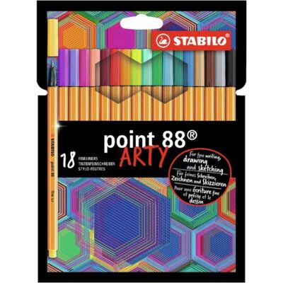 STABILO Point 88 ARTY Fineliner Χρωμάτων - Fineliner STABILO Point 88 ARTY Fineliner Χρωμάτων - Fineliner